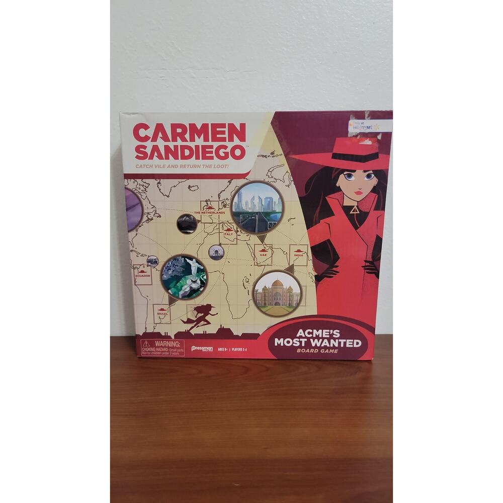 Carmen Sandiego ACME's Most Wanted Board Game.